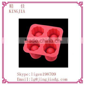4 cavity silicone cool shooters ice shot glass maker