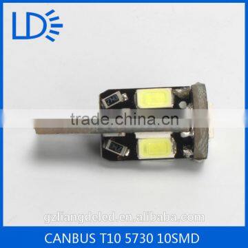 High Power 5730 10smd Canbus Led Bulb Light T10 Led
