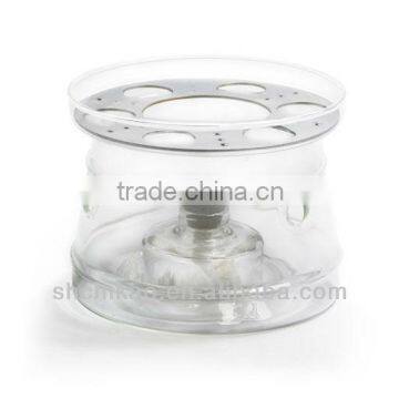 glass teapot with warmer