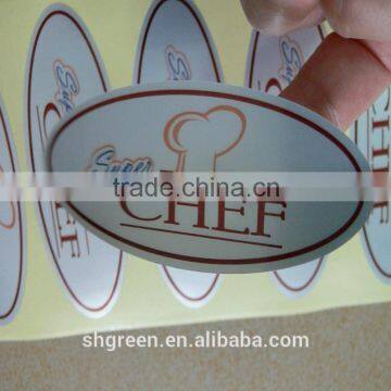 Hot Stamping Gold Logo Paper Sticker photo-4