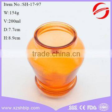 200ml colored glass candle jars with high quality wholesale