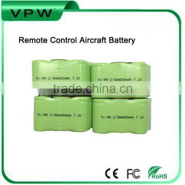 Rechargeable NIMH Battery 2/3AA 600mAh 7.2V Ni-Mh battery for Remote control aircraft