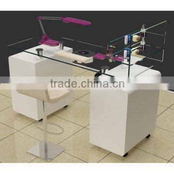 hot sale glass nail manicure table