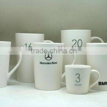 2016 High-Grade Different Size Milk Cup White Coffee Mug Porcelain Breakfast Coffee Milk Mug With Private Lable photo-2