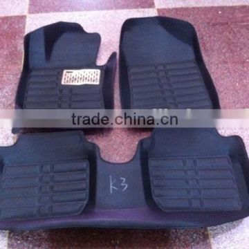 car floor mat factory leather material car mat for K3