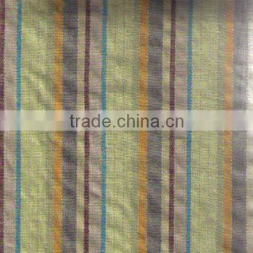 stripe linen viscose blended fabric