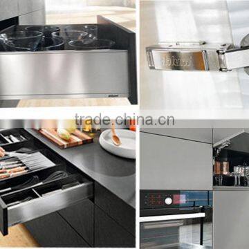 L-Shaped High Gloss White Mdf Board Kitchen Cabinets,kitchen Cabinet Design photo-5