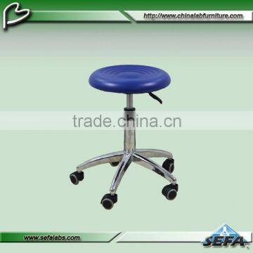 Height Adjustable Lab PU Cushion Comfortable Stool / Chair