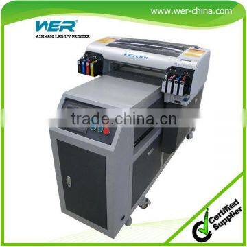 2016 hot sale A2 WER-EH4880UV machine with dx5 head, uv flatbed printer