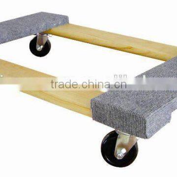 Four Wheels Hardwood Cargo Moving Dolly TC0500