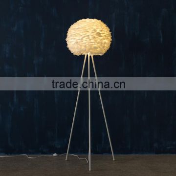 CE UL floor lighting modern feather shade floor lamp