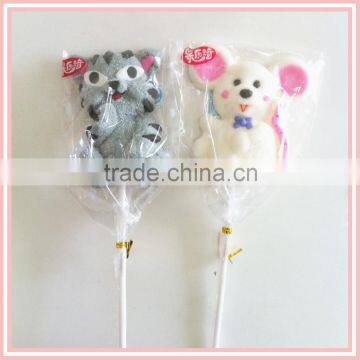 Personalized White Mice / Black Cat / Cute Animal Shaped Marshmallow Lollipop photo-2