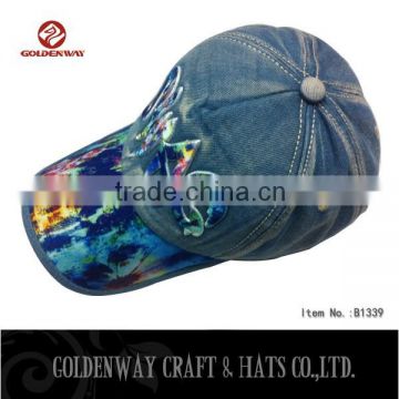 Wholesale Fashion Embroidery Denim Sport Cap