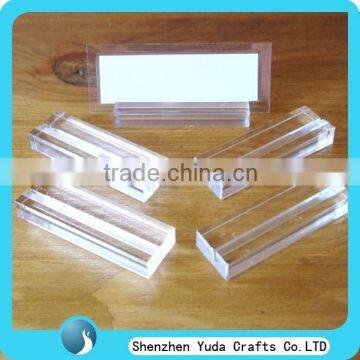 high transparency block acrylic material CNC milled display holder