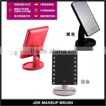 16 PCS LED cosmetic mirror touch desktop mirror plastic cosmetic mirror