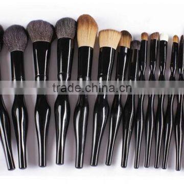 New Style!High Quality 15 Pieces Plastic Handle Professional Makeup Brush Set Black Synthetic Hair Make up Brushes photo-3