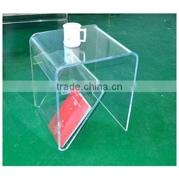 excellent and cool clear acrylic functional sofa side table