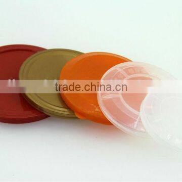 colorful PE plastic cover for plastic cans