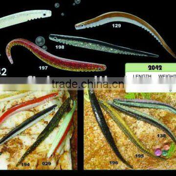 soft lure double color hand poured soft lure fishing lure