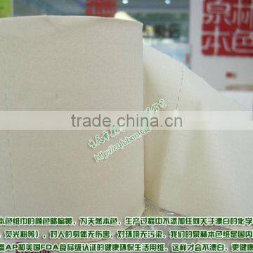 Non-harmflu chemical Wheat Straw Roll Toilet Paper