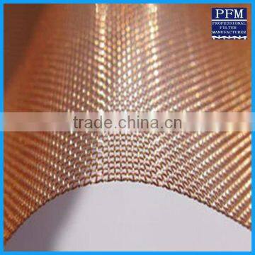 copper square wire mesh screen / brass woven wire mesh