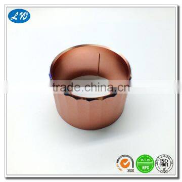 Aluminium CNC Turning parts of control knob for home appliances with polishing chamfer