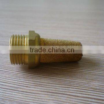 brass pneumatic sliencer ,pneumatic muffler bsl muffler /threade pipe fitting