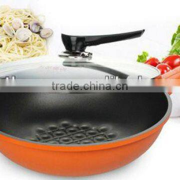 3D Ceramic Coating Deep Die-Casting Alu Frying Pan(Invention Patent Granted in China,2013 Perfect Portable Houseware Gift )