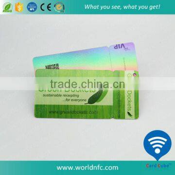 ISO CMYK Printed Membership Plastic Combo Card With Hole Punching photo-2