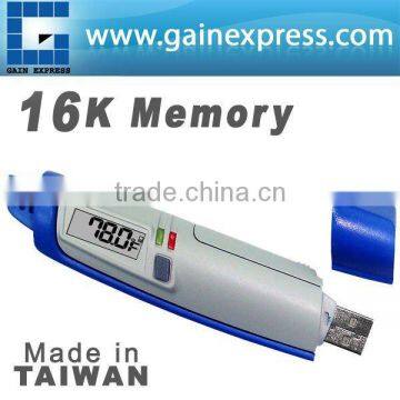 USB Temperature datalogger w/ LCD display 16K memory Made in Taiwan