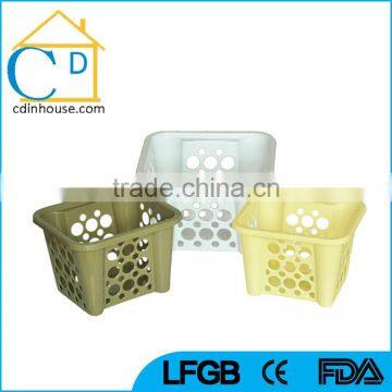 Square Plastic Hollow Baskets Laundry Storage Basket