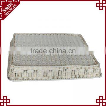 Wholesale Plastic Rattanwoven Picnic Basket for Fruit and Bread Display photo-3