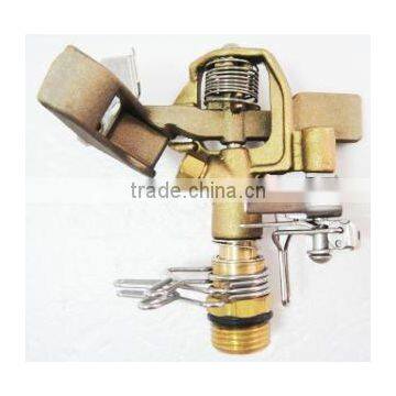 Brass Impulse Sprinkler With 2-Way Metal Step Spike photo-2