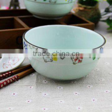 KC-000139 Haonai 5.5 inches round ceramic rice bowl, ceramic soup bowl