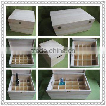 Custom printed wood beer bottle carrier Wooden 20 bottles beer Crates wood wine bottles shipping crates with grids for sale
