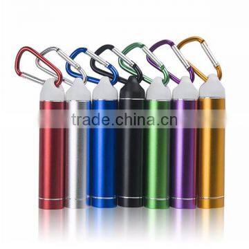 2600mah Metal Carabiner Design Alumimum Alloy Power Bank for Outdoor Activities photo-2