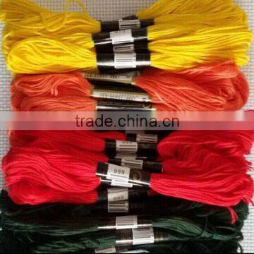 Wholesale Polyester Threads Cross Stitch Thread for Embroidery Sewing 100% Polyester Thread Floss Dmc Color 447 photo-4
