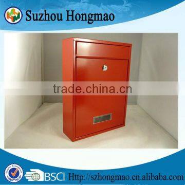 Wall Mount Red Letter Box with High Quality