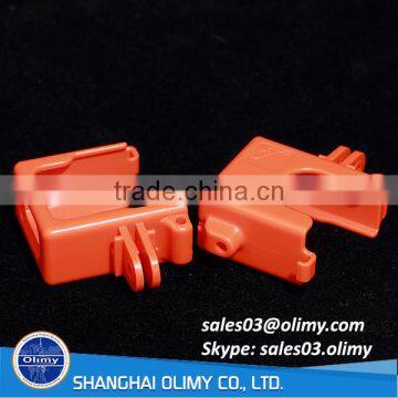 Plastic injection molding Orange PBT Housing, PBT molded housing