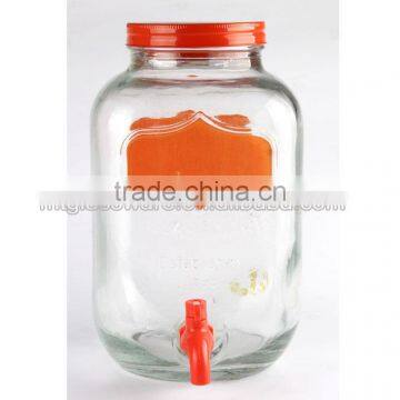 5L Colorful Blackboard Skull Glass Dispenser photo-4