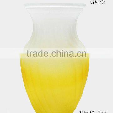 GV21 Frosted Blue Glass Vases Decoratives photo-3