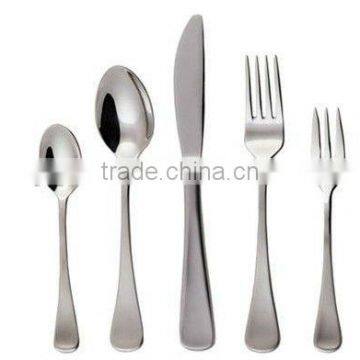 Golden plated SS430 material silver spoon knife and forkwith high quality and elegant design