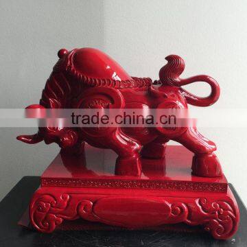 Resin bull statue decoration