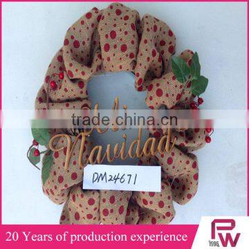 Bulk Buy Christmas Decorations Decorative Burlap Christmas Wreath for Christmas Market photo-4