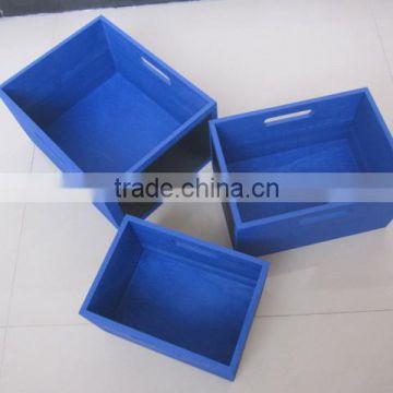 colorful paulownia wooden boxes with black board