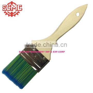wooden handle tin plated ferrule synthetic filament paint brush