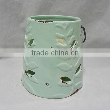 Ceramic length storm lantern