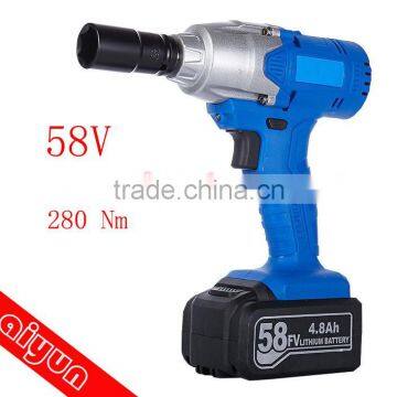 58V electric impact wrench cordless power spanner set Rechargeable torque wrench