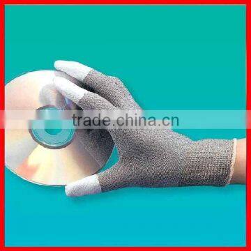 Carbon fiber nylon liner pu coated antistatic glove