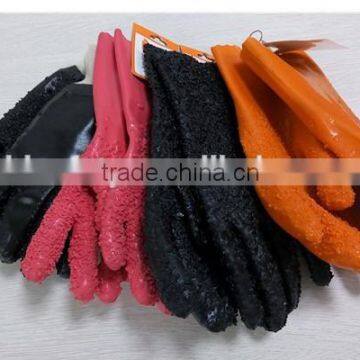 DDSAFETY Fluorescence Orange PVC Glove Safety Gloves